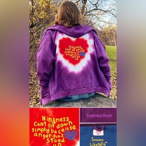 Penzey’s Purple Kindness Zipped Hoodie